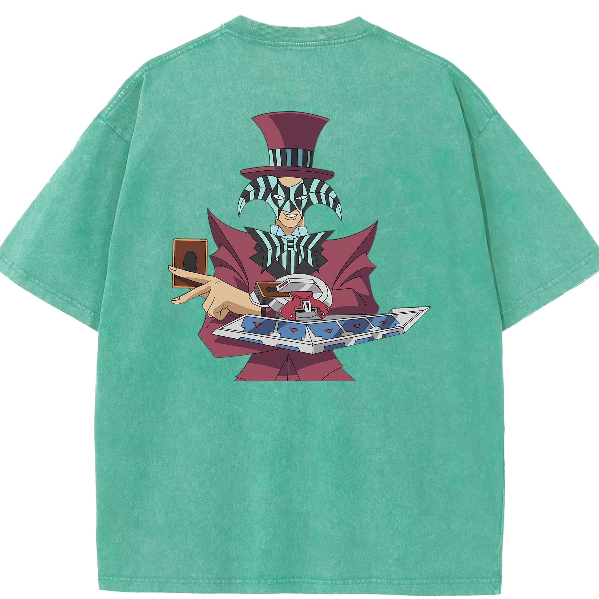 （画像用） 遊☆戯☆王 Yu-Gi-Oh! 綿100% ヴィンテージ風 半袖Tシャツ（背面プリント）